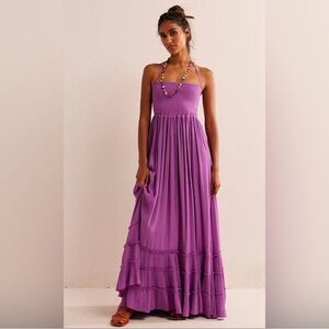 Elegant Purple Maxi Dress